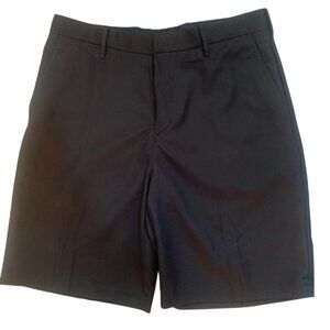 NWT EDWARDS MEN'S BLACK FLAT FRONT MICROFIBER‎ SHORTS 32 & 34